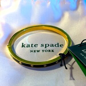NEW: Kate Spade Spot The Spade Enamel Hinged Bangle
